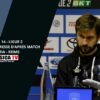 J14 / SC BASTIA – REIMS 1-3 : Conférence de presse d’après match de l’entraîneur Michel MORETTI.