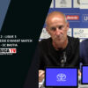 J2 / AUBAGNE – SC BASTIA : Conf de presse d&rsquo;avant match de Laurent PEYRELADE et Joachim EICKMAYER.